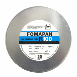 Foma Fomapan R100 BW Reversal Film 35mm x 100 ft. Bulk Roll - SHORT DATE SPECIAL
