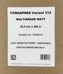 Foma Fomaspeed 312 VC RC Matte Photo Booth Paper - 39.5mm x 200m Roll